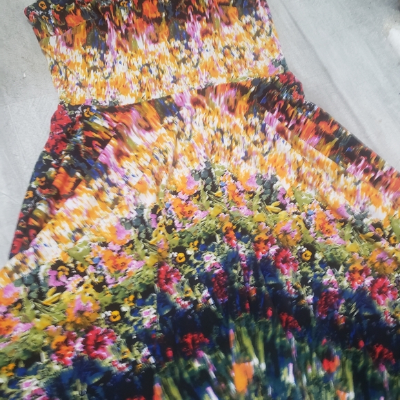 Cynthia Rowley Multicolor Floral Midi Dress - Picture 2 of 3